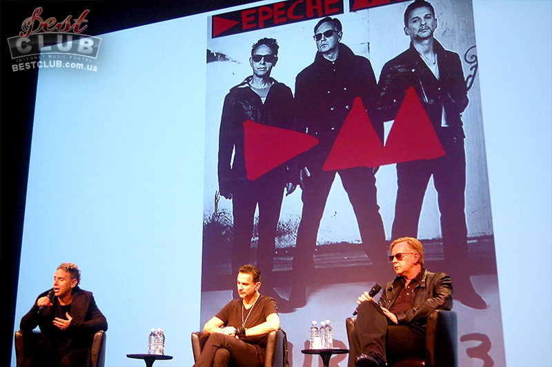 Depeche Mode на пресс-конференции в Париже