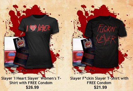 презервативы с футболками от Slayer