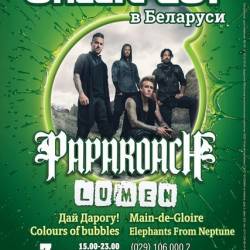 Открывай GreenFest в Беларуси с Papa Roach!