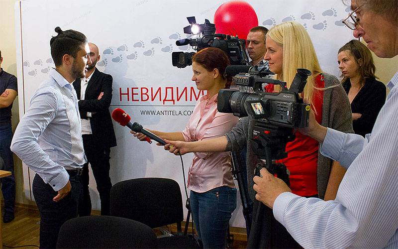пресс-конференция с участием украинской группы «АнтителА»