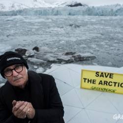 Людовико Эйнауди на Северном Ледовитом океане в поддержку защиты Арктики