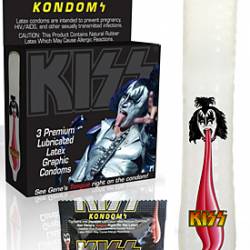 Легендарная группа Kiss выпускают линию именных презервативов